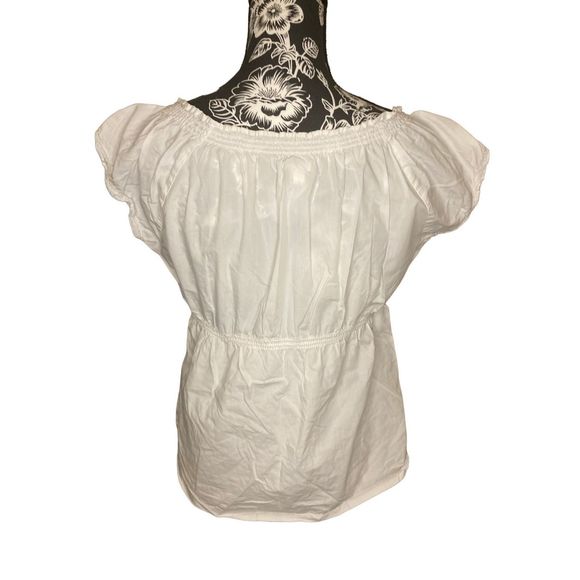 Y2K Vintage Old Navy Ruffle Blouse Cottagecore Cottage Fairy Everyday - Picture 3 of 9